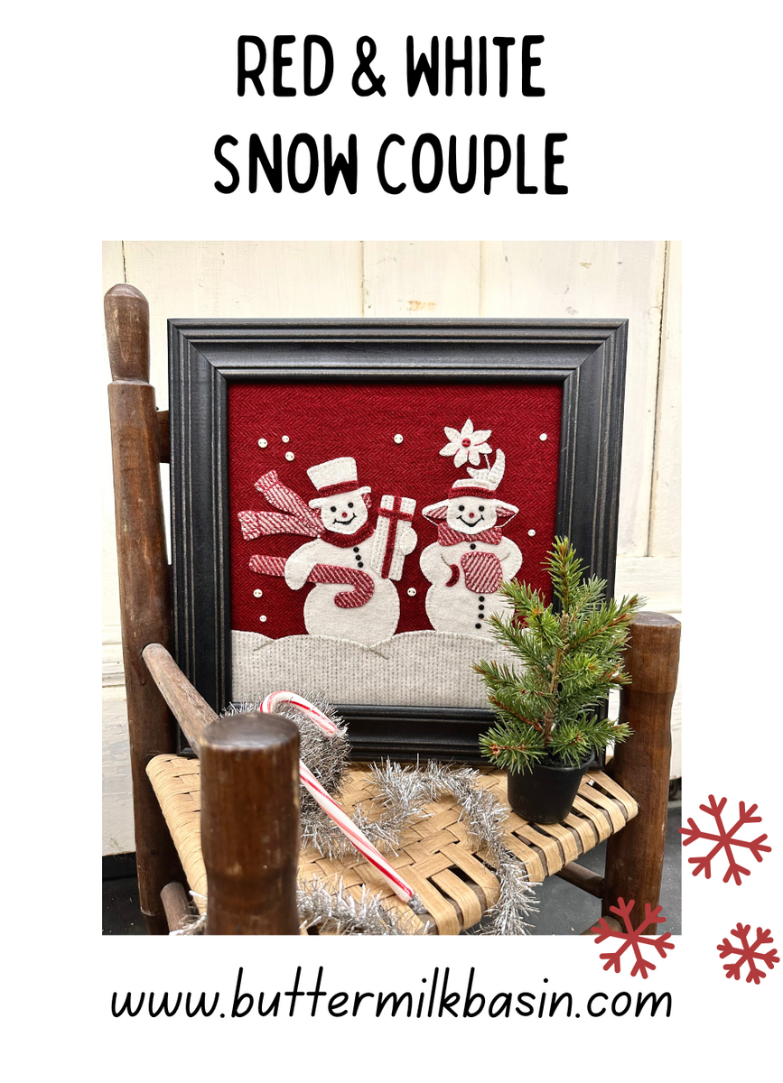 Red & White Snow Couple Buttermilk Basin