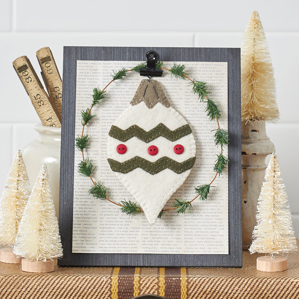 Vintage Cream Holiday Ornament Buttermilk Basin