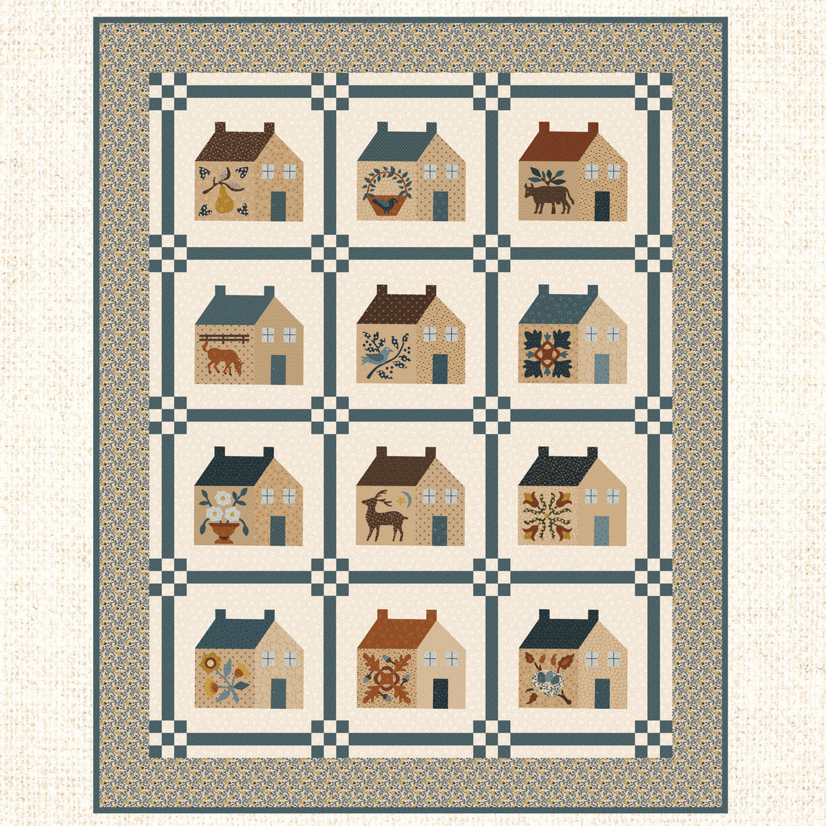 Buttermilk Homestead House Panel Quilt Pattern Buttermilk Basin