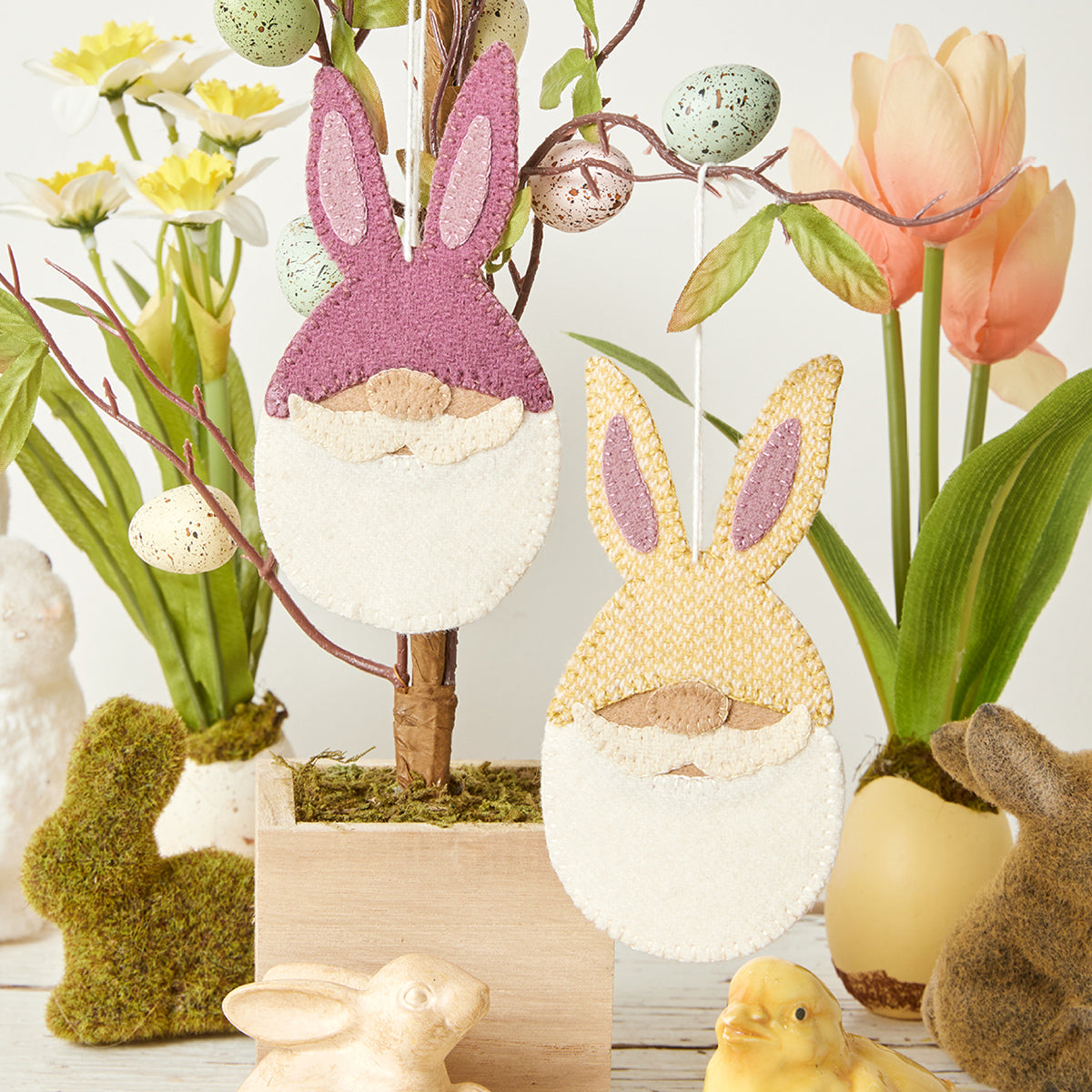 Bunny Egg Gnome Ornaments Kit & Pattern Buttermilk Basin