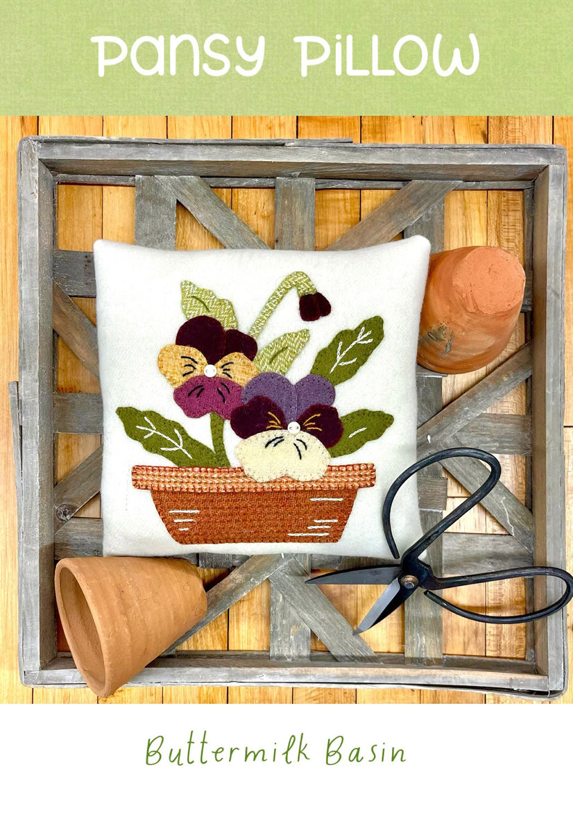 Pansy Pillow Buttermilk Basin