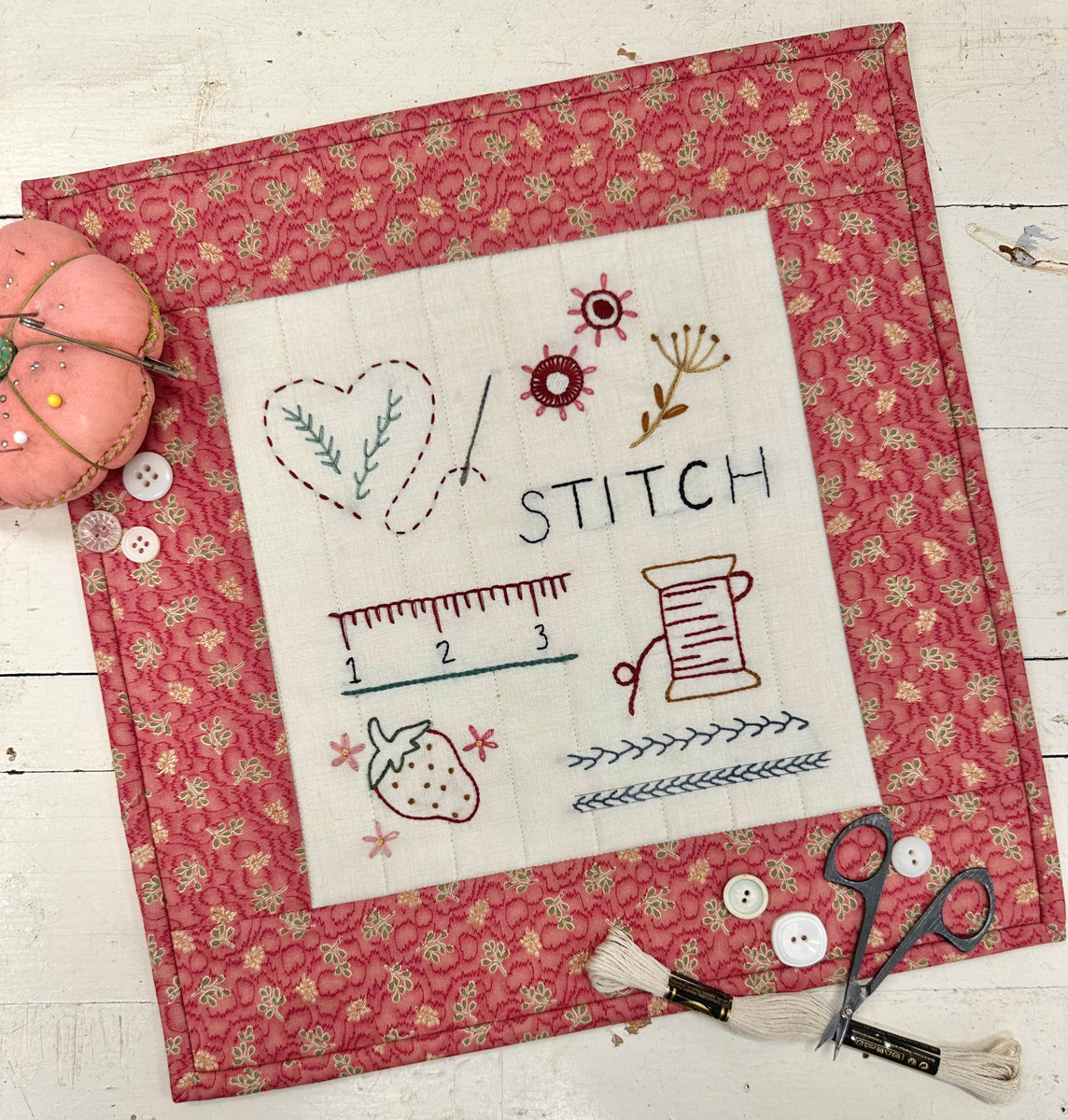 Intro to Embroidery Course Buttermilk Basin