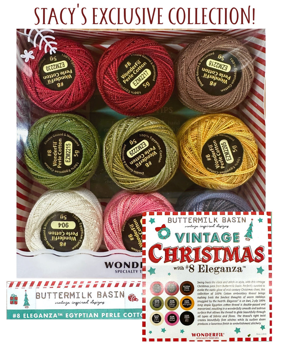 Buttermilk Basin Vintage Christmas Eleganza Thread Box