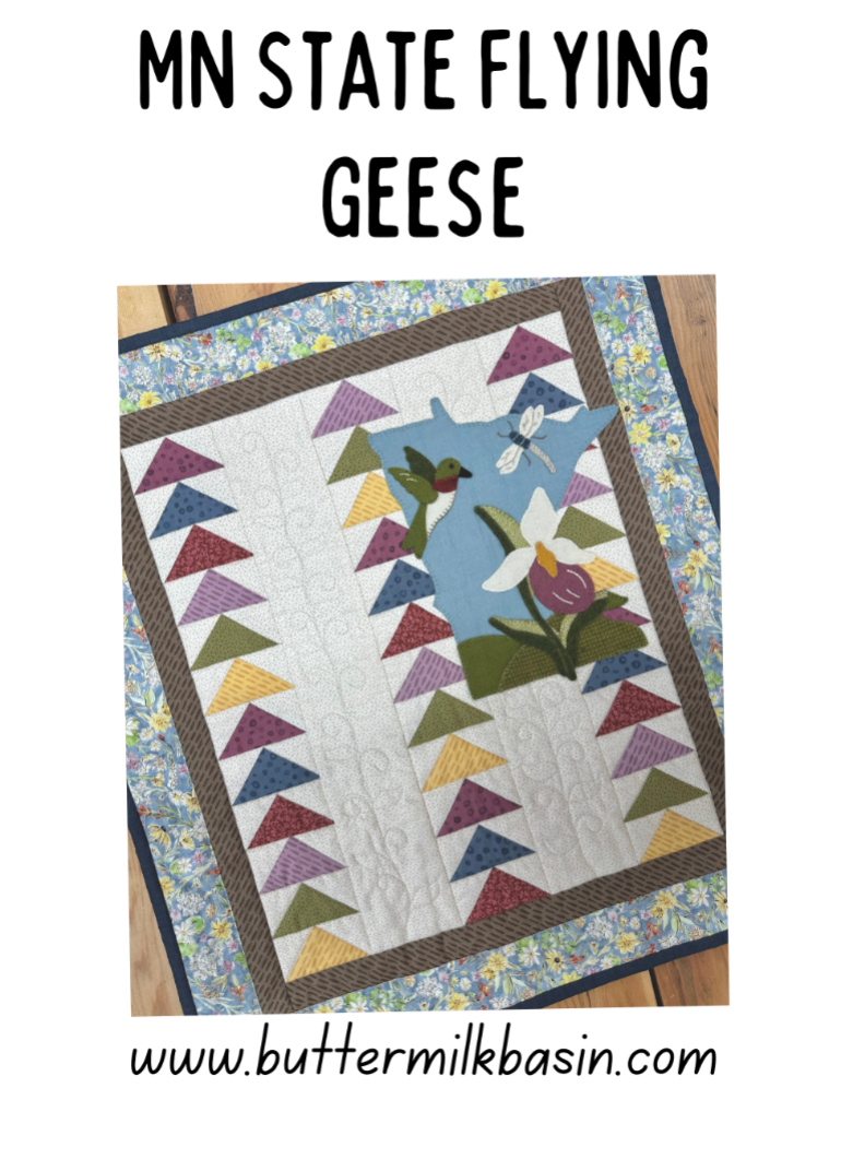 MN State Flying Geese Buttermilk Basin