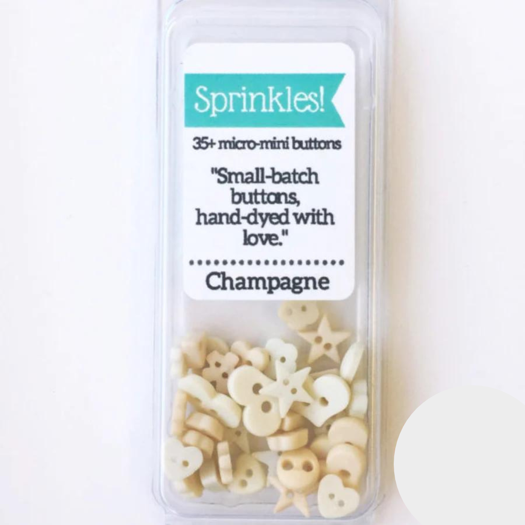 Champagne Sprinkles Buttons Buttermilk Basin