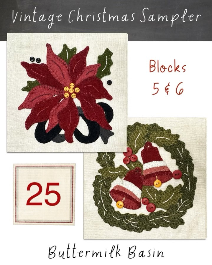 Vintage Christmas Sampler Buttermilk Basin