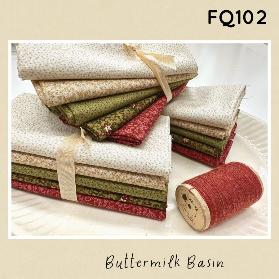 Fat Quarter Fabric Bundle 102 Buttermilk Basin