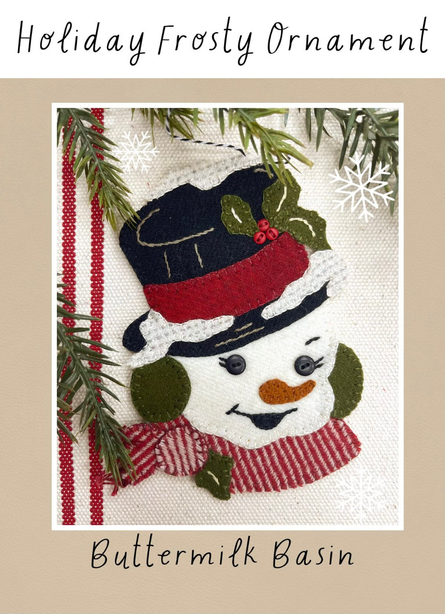 Holiday Frosty Ornament Buttermilk Basin