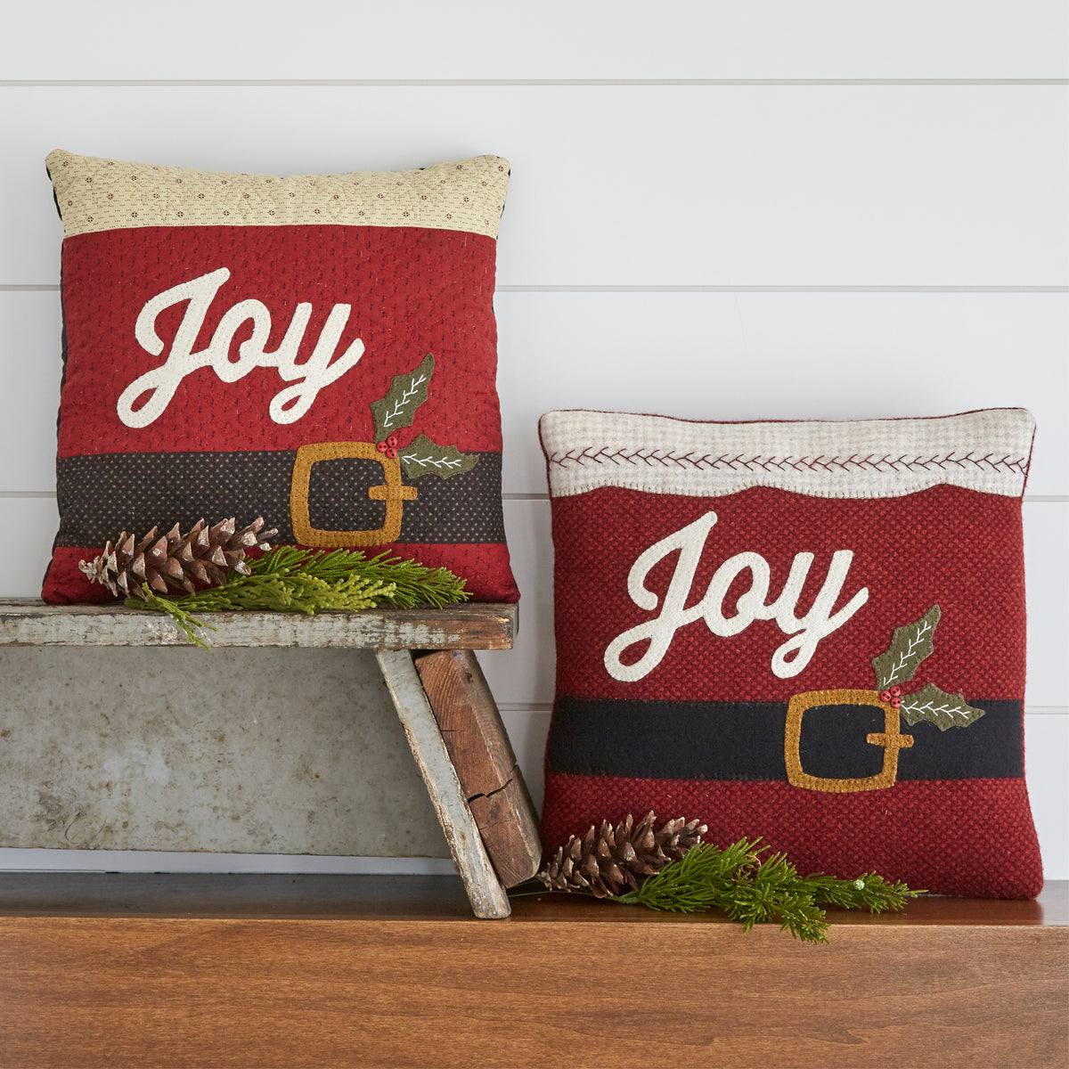Joy Santa Pillows Buttermilk Basin