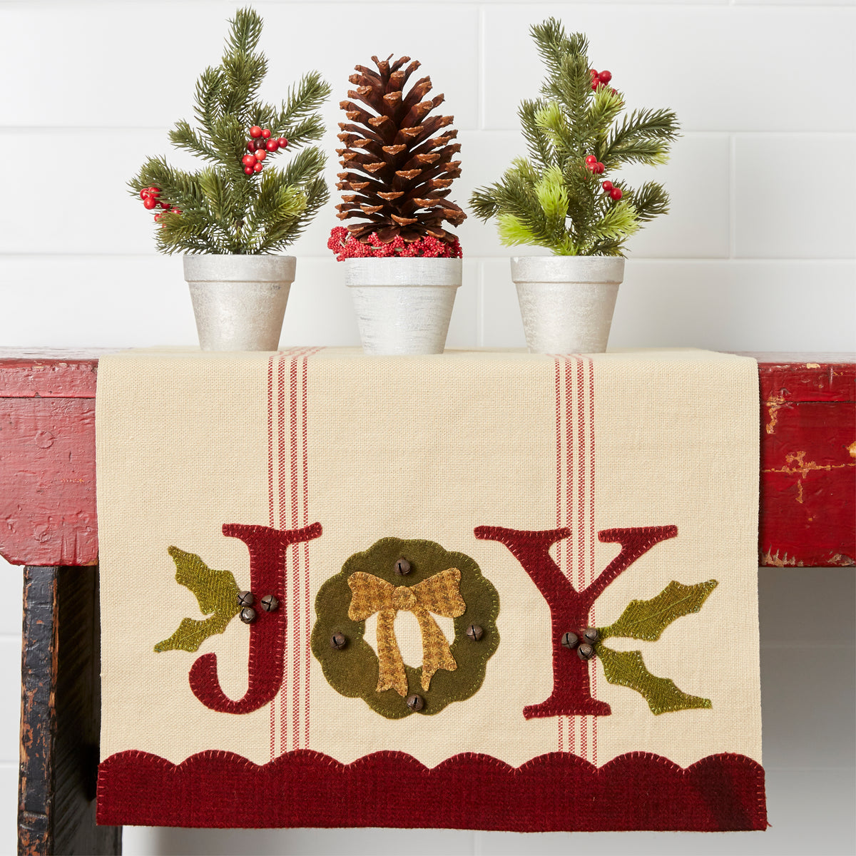 Joy Table Runner Buttermilk Basin