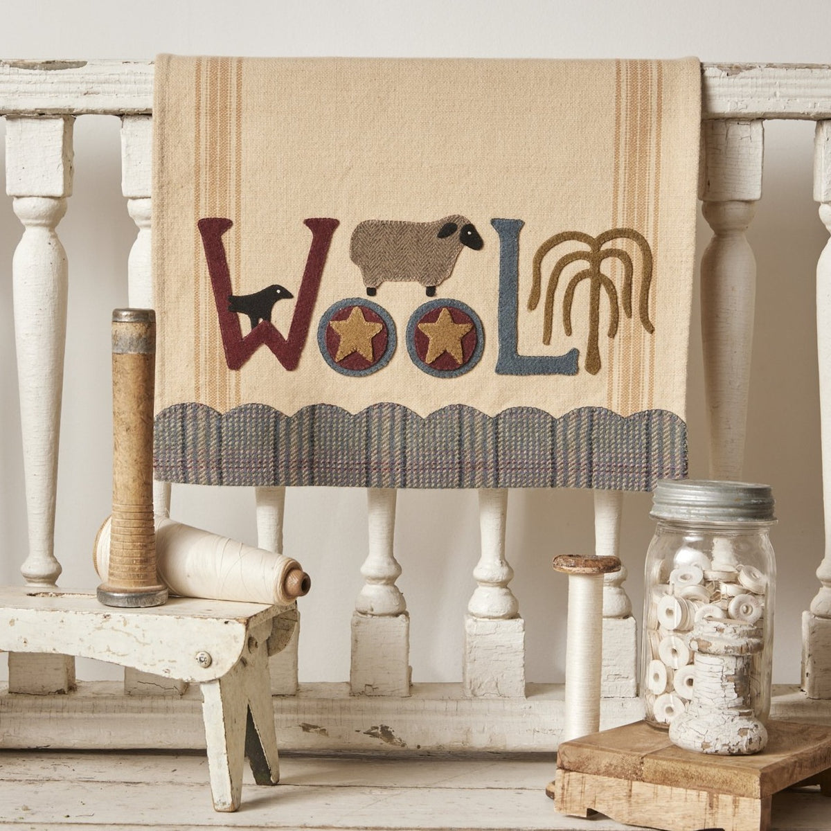 Wool Table Runner Buttermilk Basin