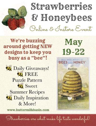 Strawberries & Honeybees Event starts tomorrow!