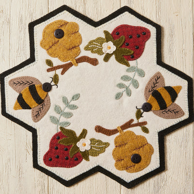 Wool Applique Kit: Bee Hive by Buttermilk Basin - Country