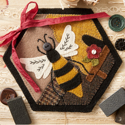 Wool Applique Kit: Bee Hive by Buttermilk Basin - Country