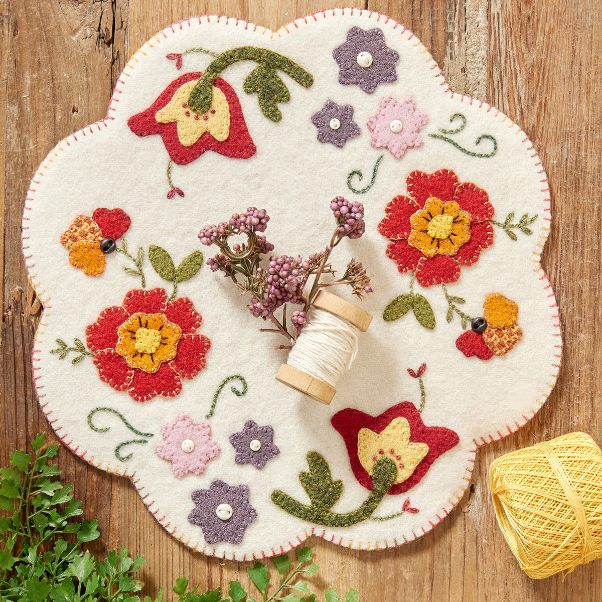 Flower Clusters Mat – Buttermilk Basin