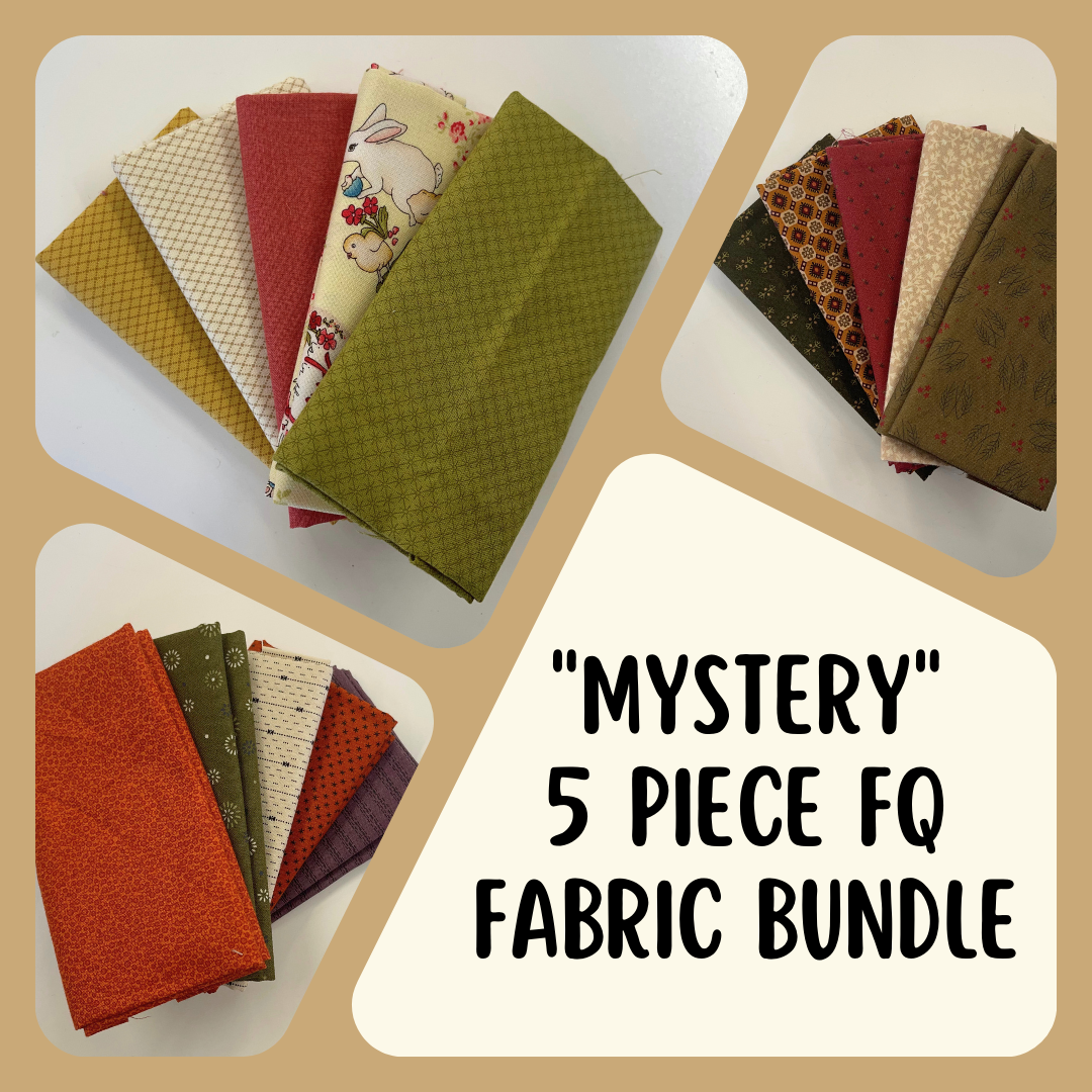 "Mystery" 5 Piece FQ Fabric Bundle Buttermilk Basin