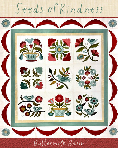 Wool Applique Kits, Buttermilk Basin