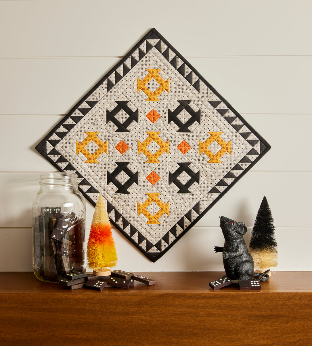 Halloween Churn Dash Quilt Buttermilk Basin