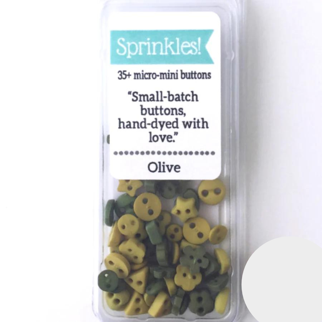 Olive Sprinkle Buttons Buttermilk Basin