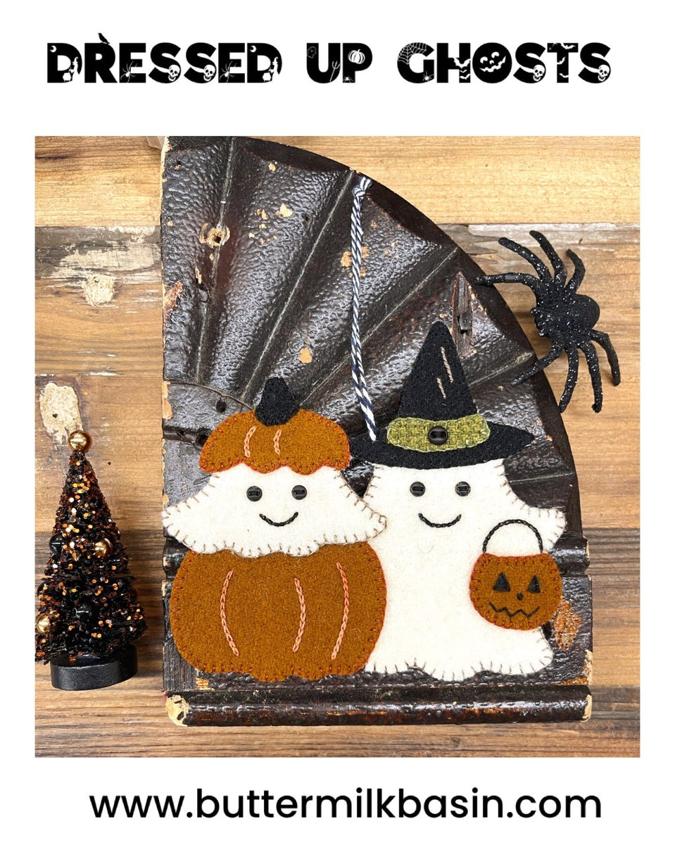 Dressed Up Ghost Ornaments Buttermilk Basin