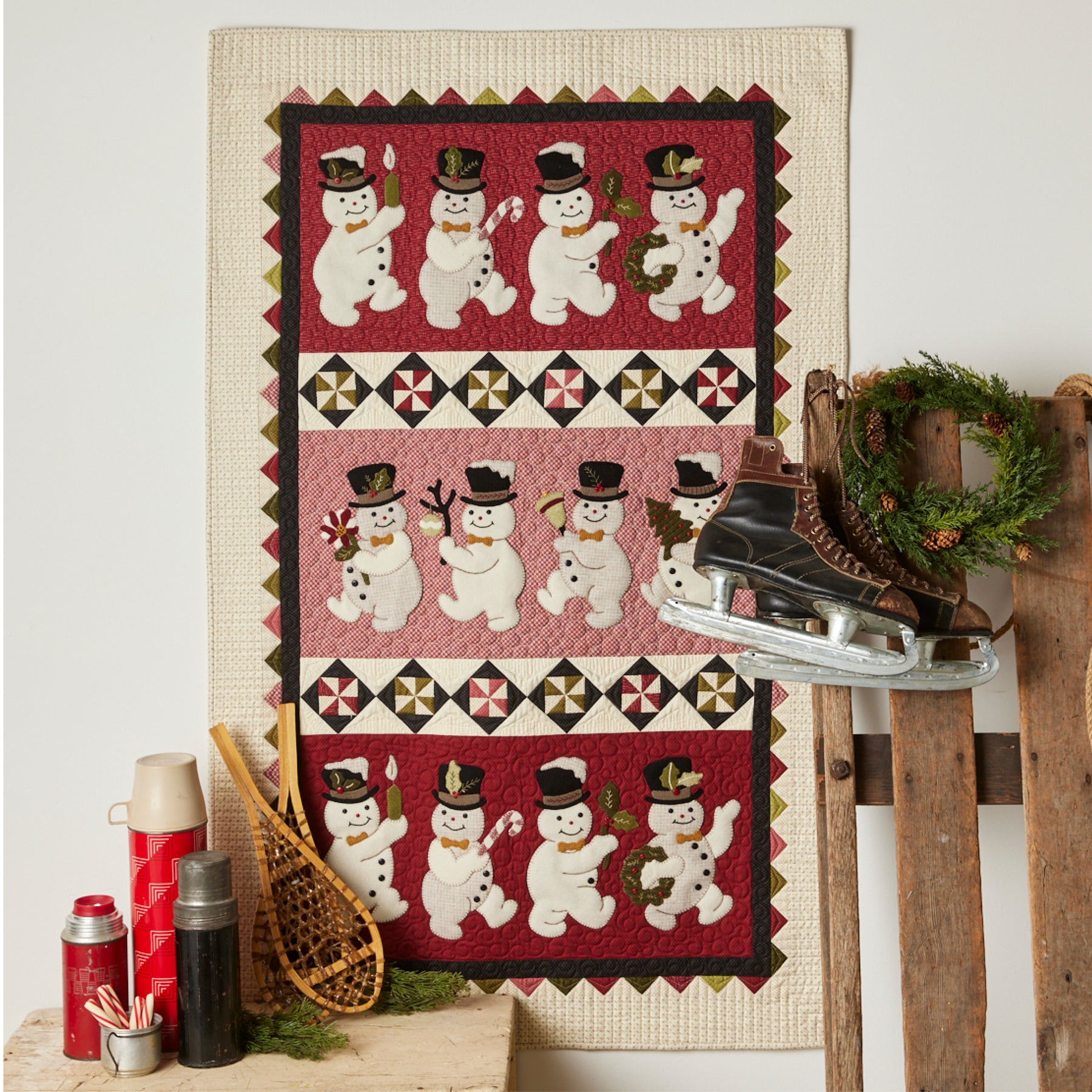 Holly Jolly Snowmen Quilt Buttermilk Basin