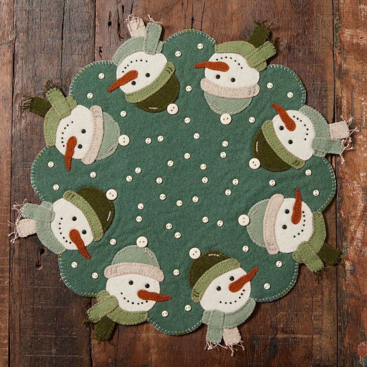 Scalloped Snowheads Mat Buttermilk Basin