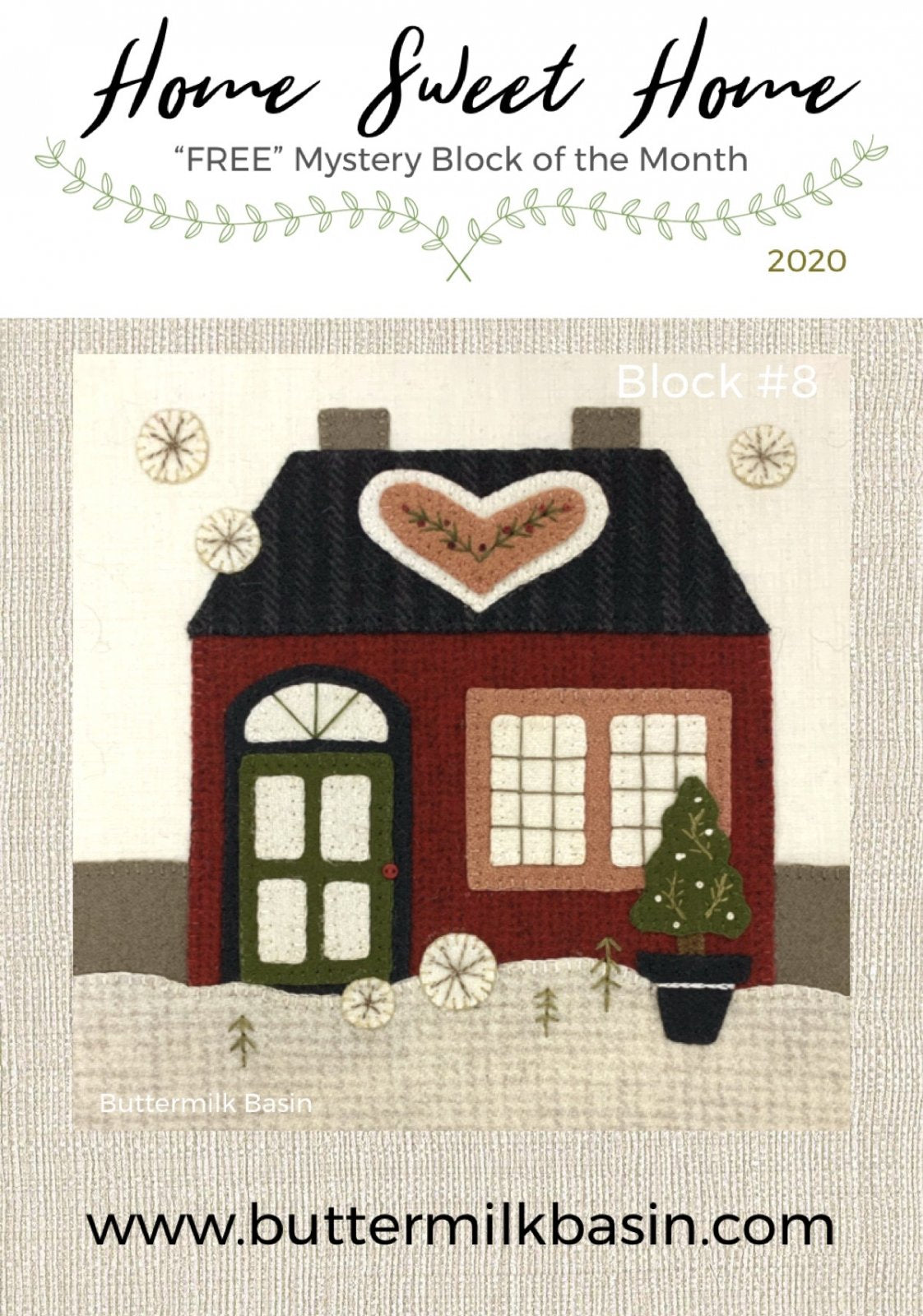 "FREE" Mystery Block of the Month Buttermilk Basin