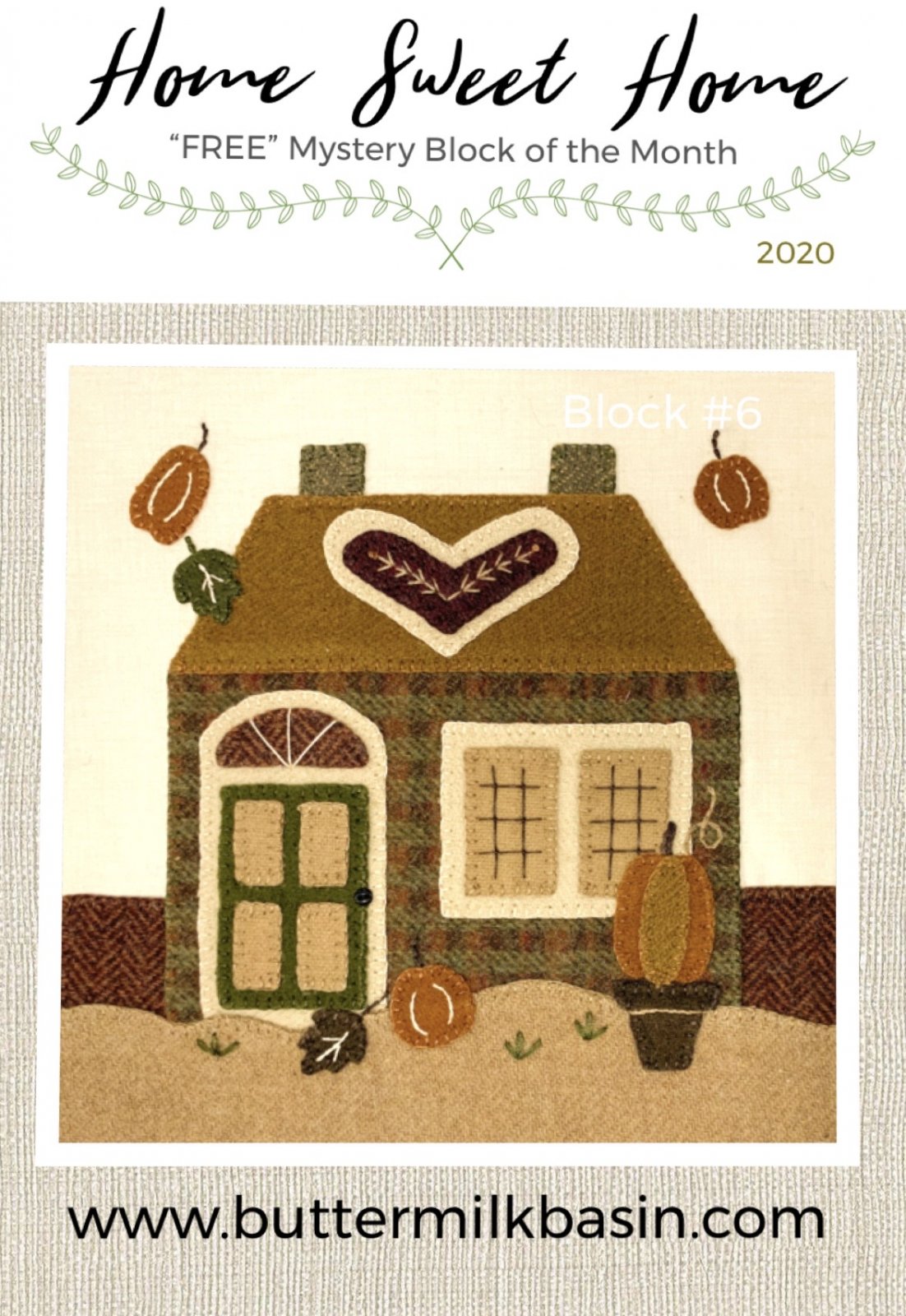 "FREE" Mystery Block of the Month Buttermilk Basin