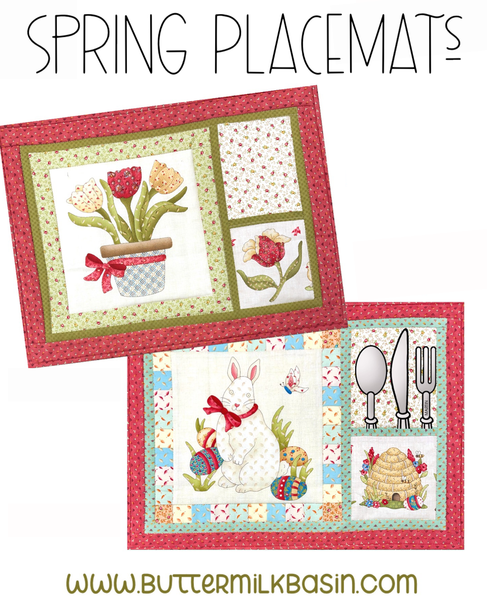 Spring Mat Pattern Spring Placemats Pattern – Buttermilk Basin