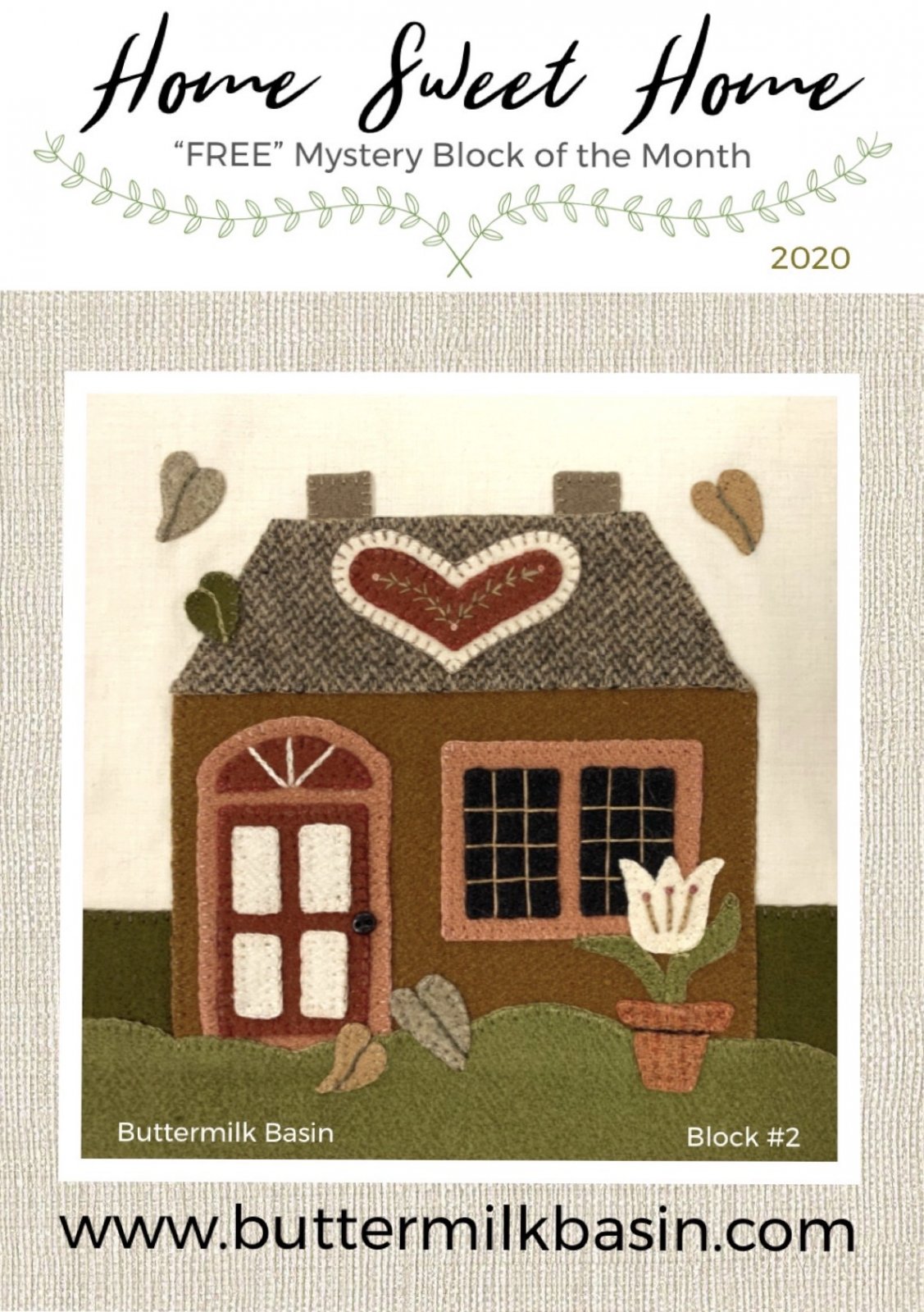 "FREE" Mystery Block of the Month Buttermilk Basin